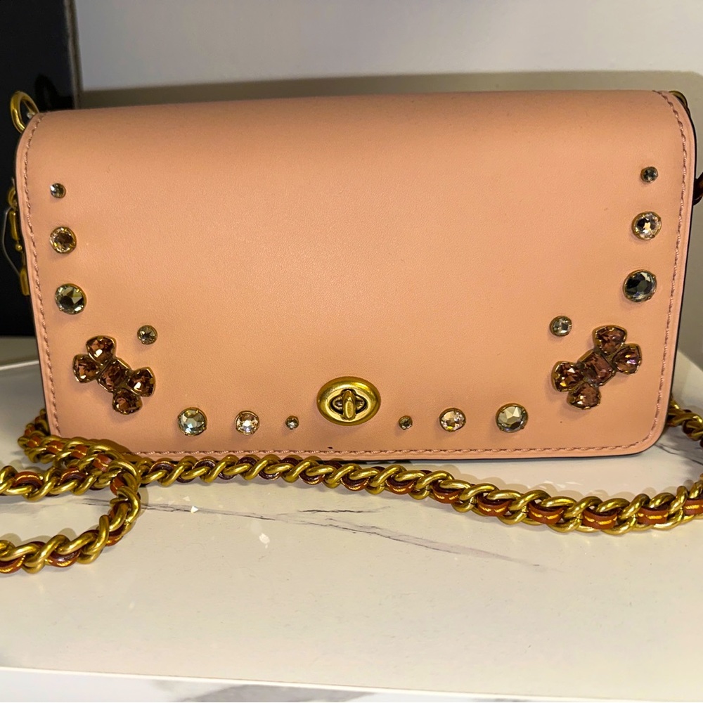 Coach Tan Bling Purse (Bow Bag) LIMITED EDITION!
